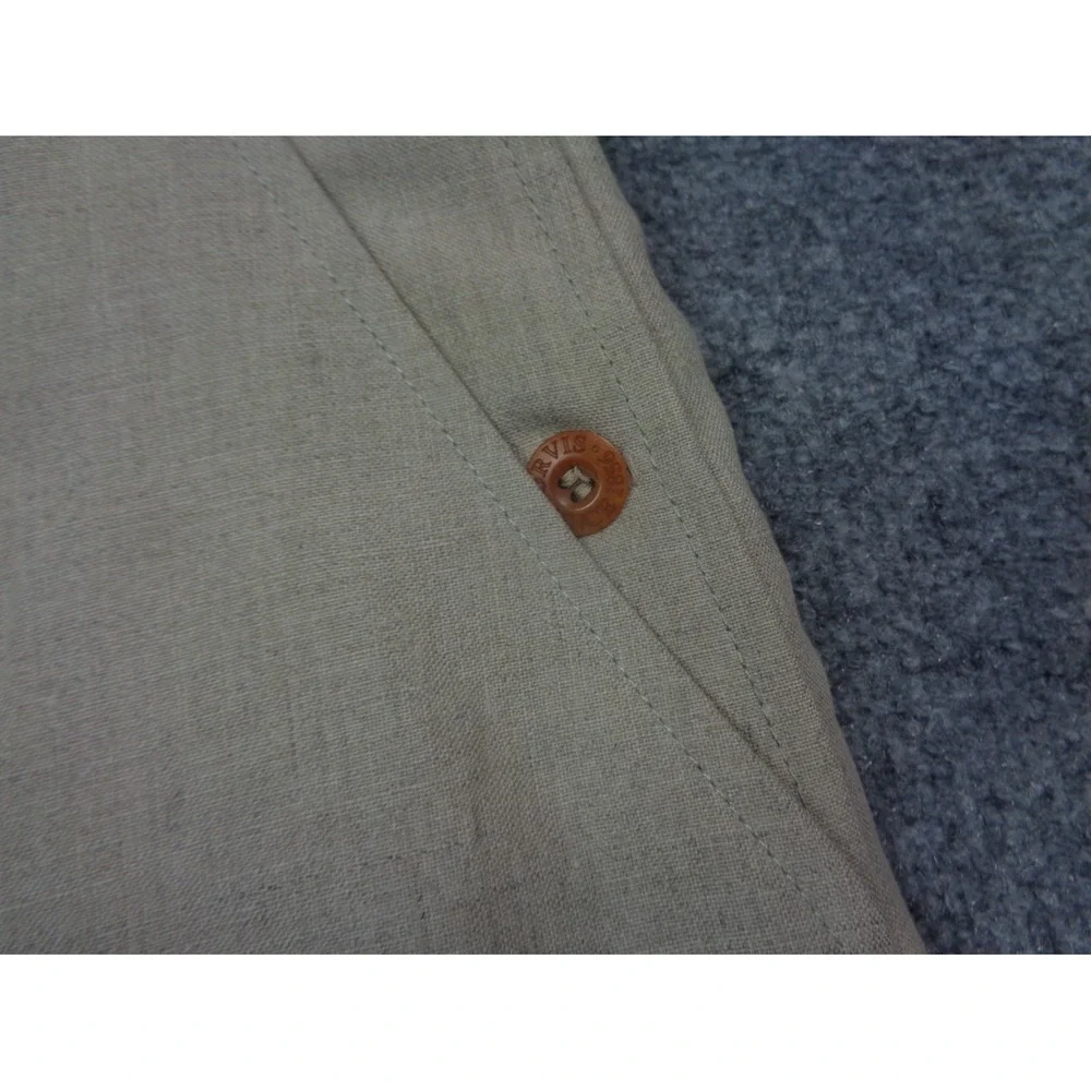 Vtg ORVIS Trouser Pants Mens 34 Beige 100% Linen Summer Classic Unhemmed NWT